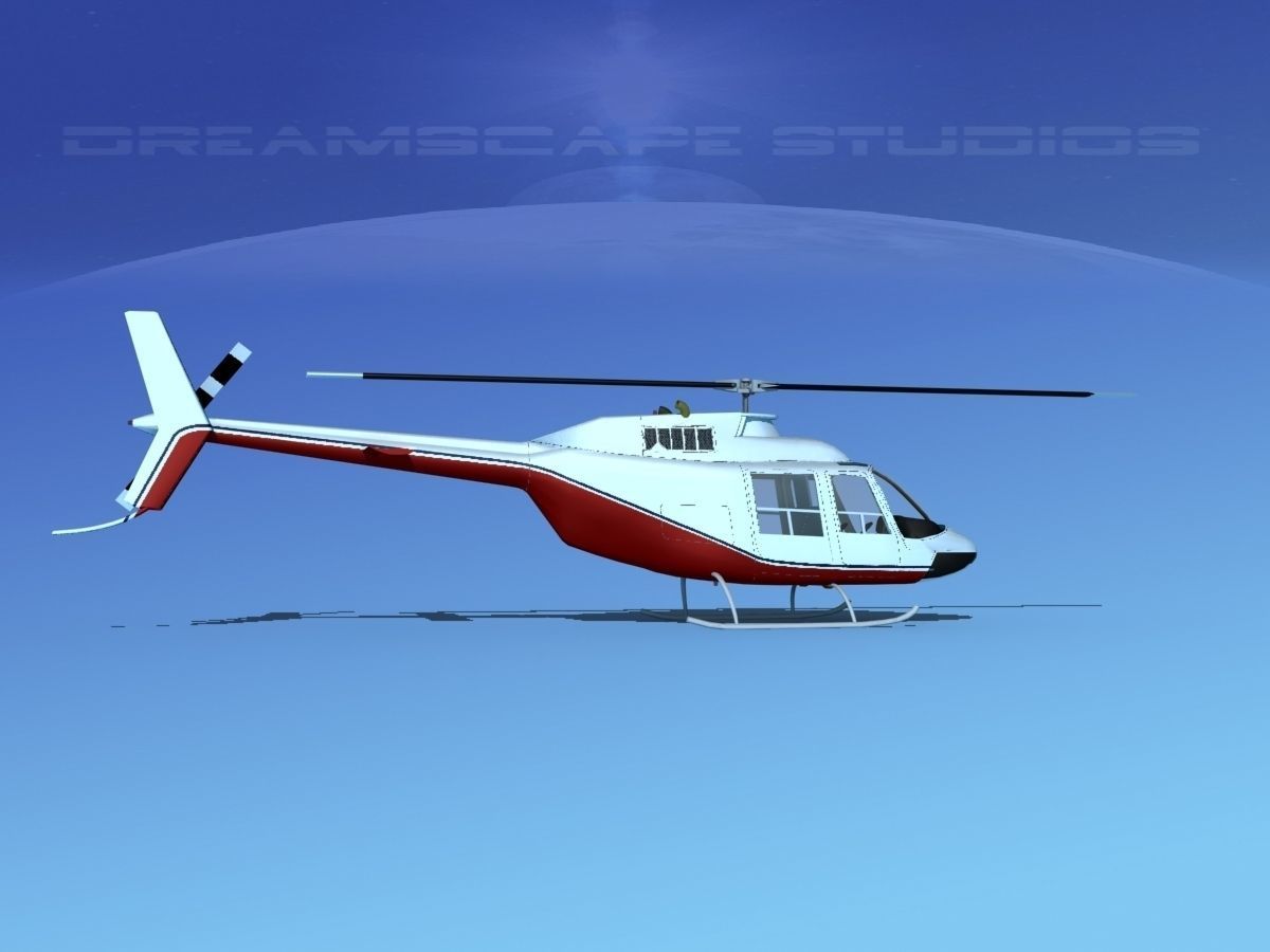 Bell 206 JetRanger V04 3D model_3