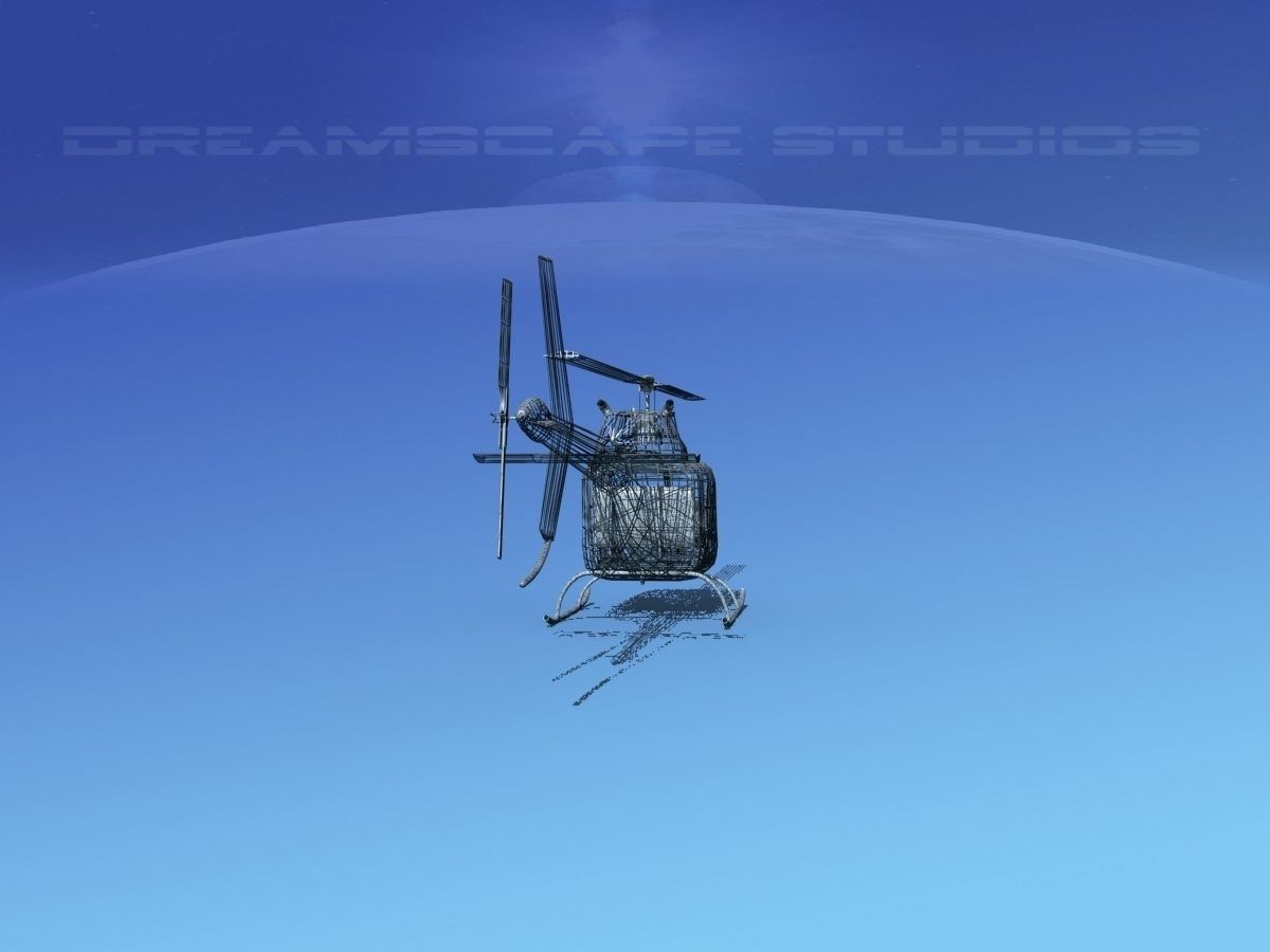 Bell 206 JetRanger V04 3D model_21