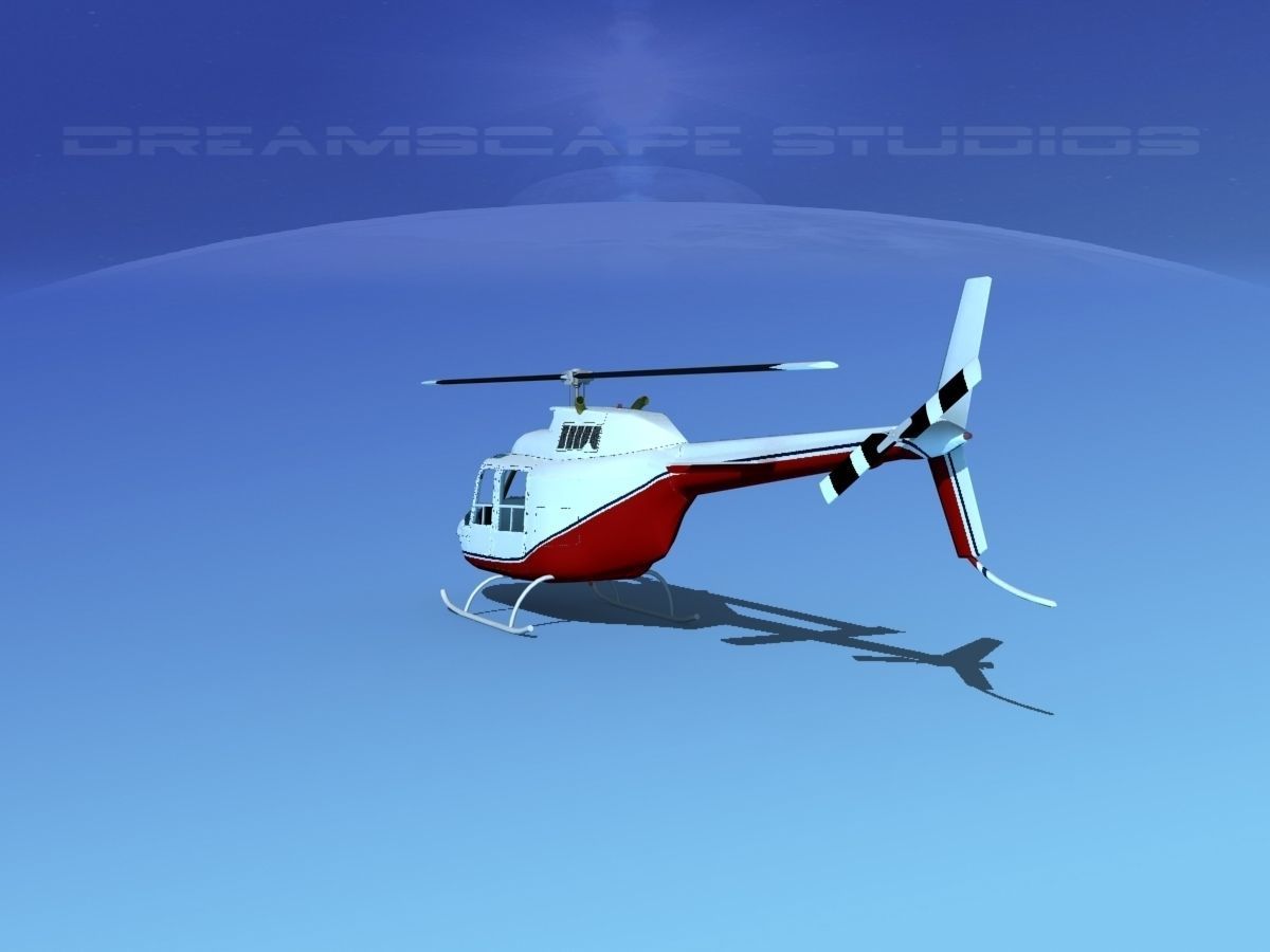 Bell 206 JetRanger V04 3D model_6