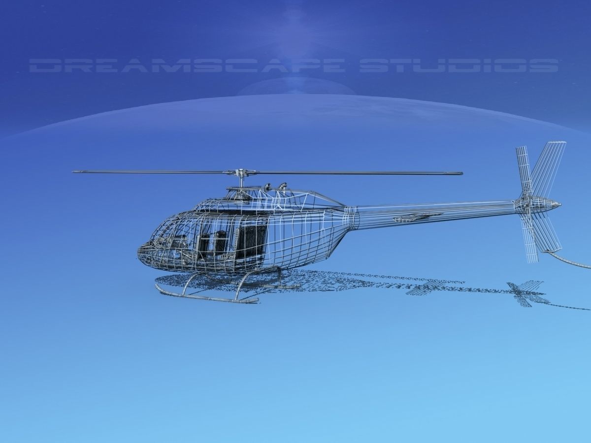 Bell 206 JetRanger V04 3D model_20