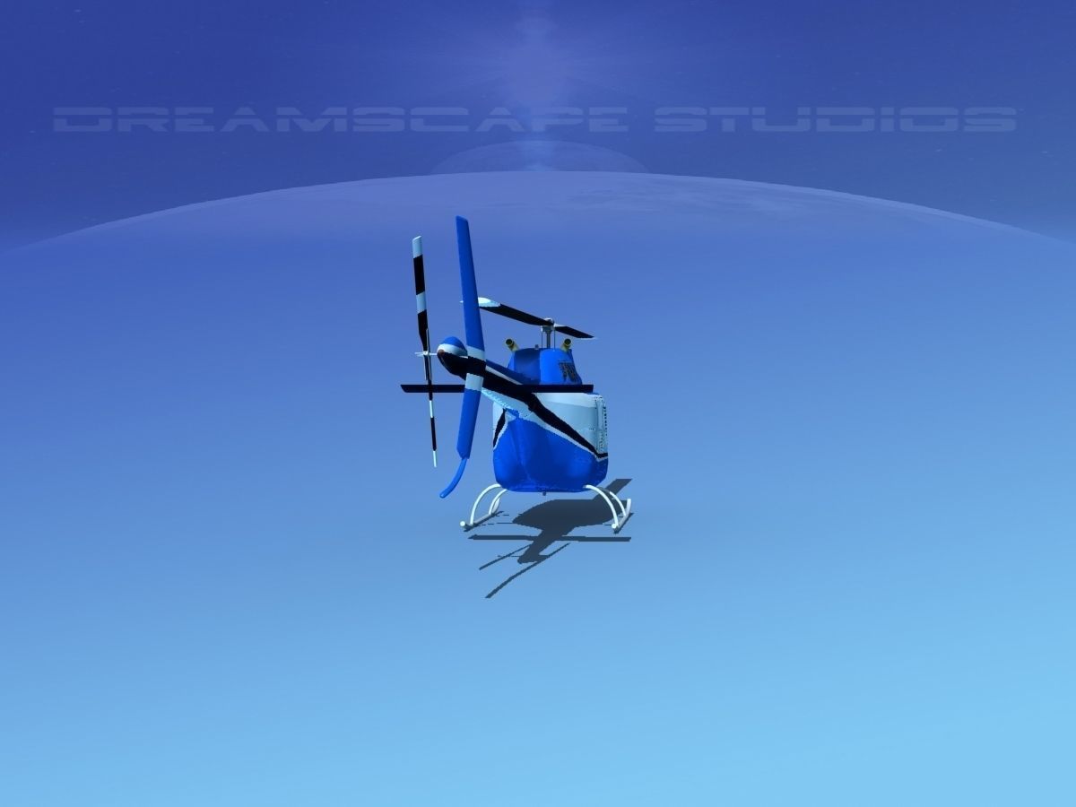 Bell 206 JetRanger V05 3D model_5