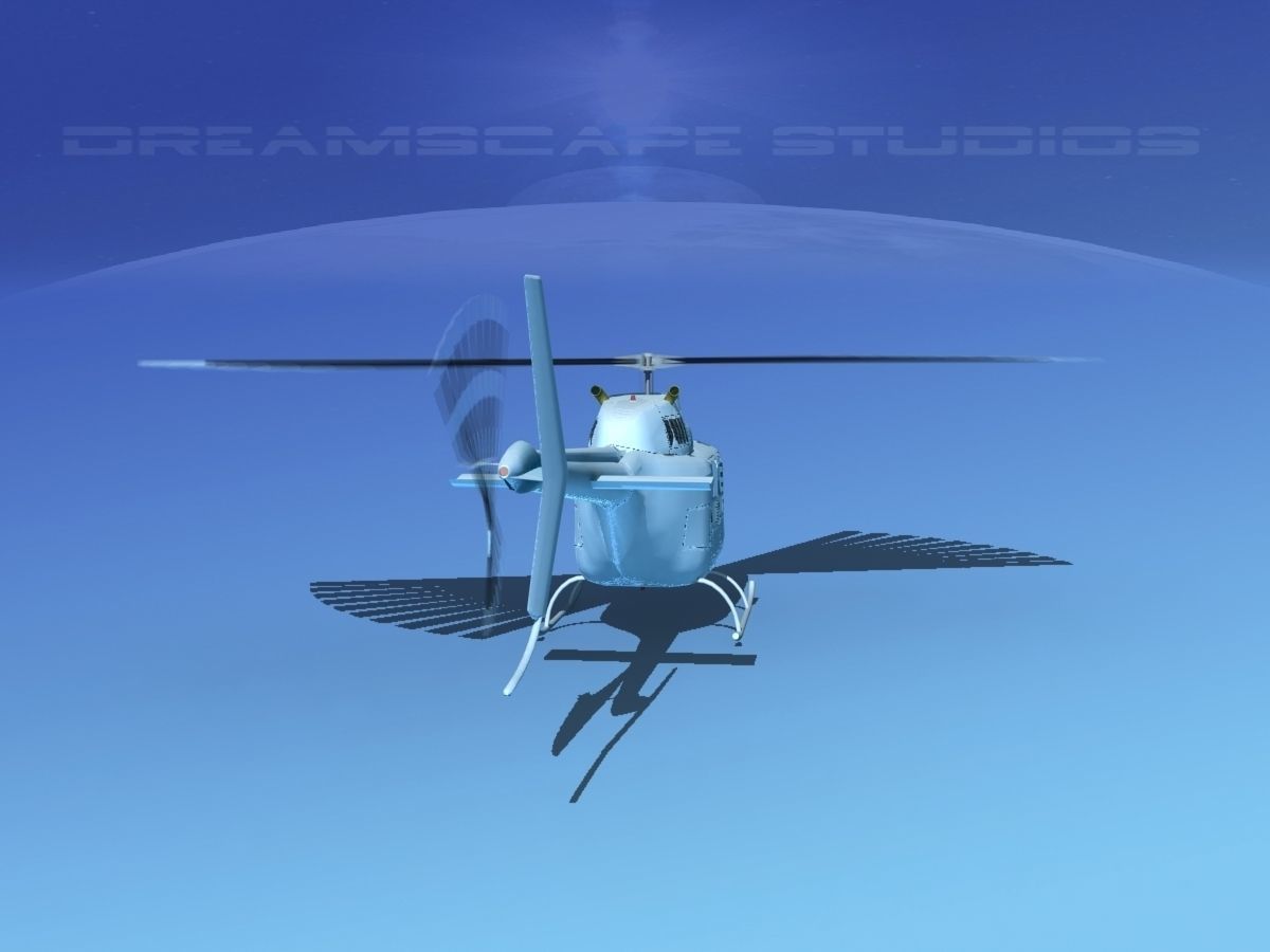 Bell 206 JetRanger V05 3D model_13