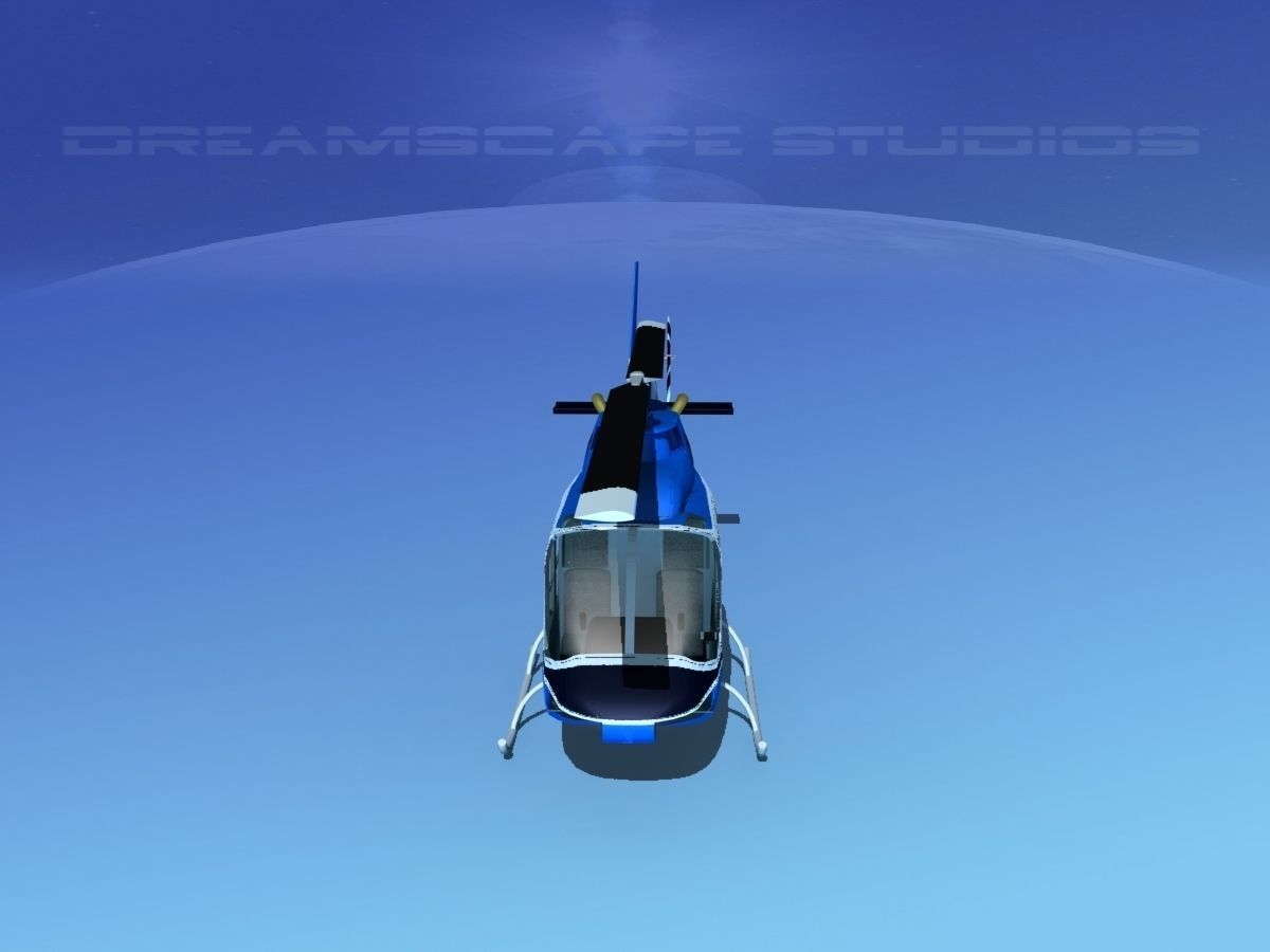 Bell 206 JetRanger V05 3D model_9