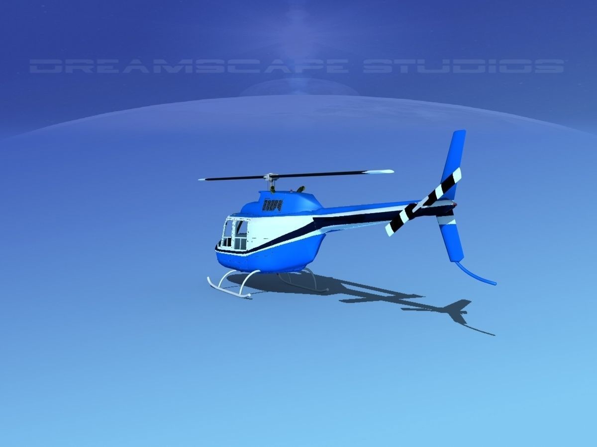 Bell 206 JetRanger V05 3D model_6