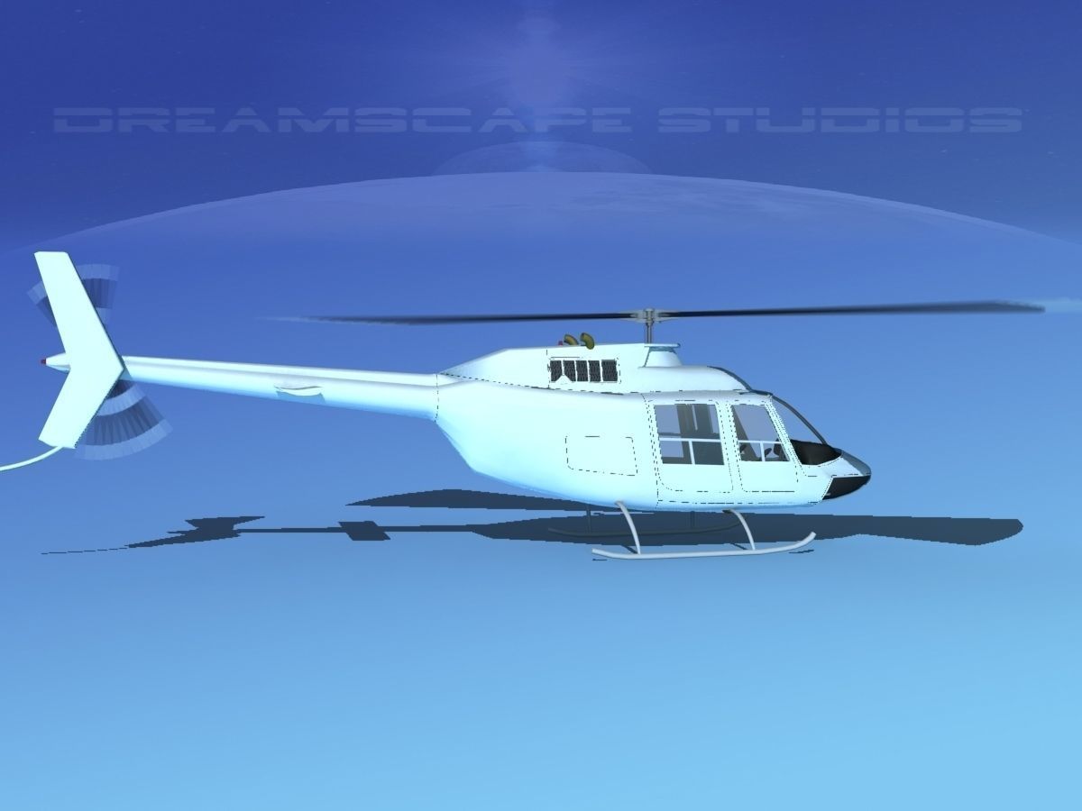 Bell 206 JetRanger V05 3D model_12