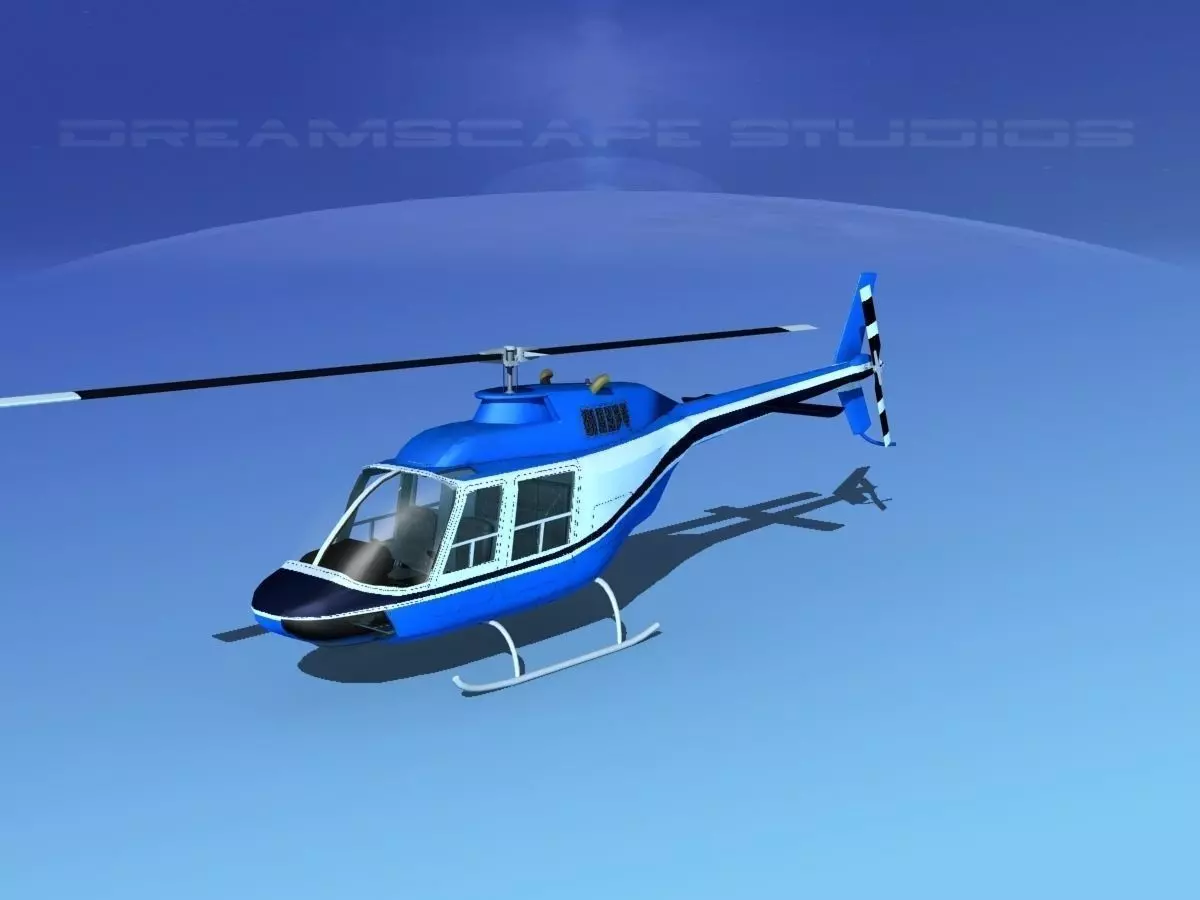 Bell 206 JetRanger V05 3D model_0