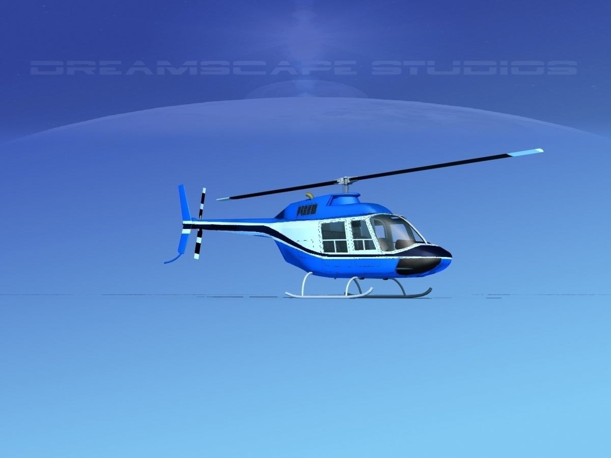 Bell 206 JetRanger V05 3D model_1