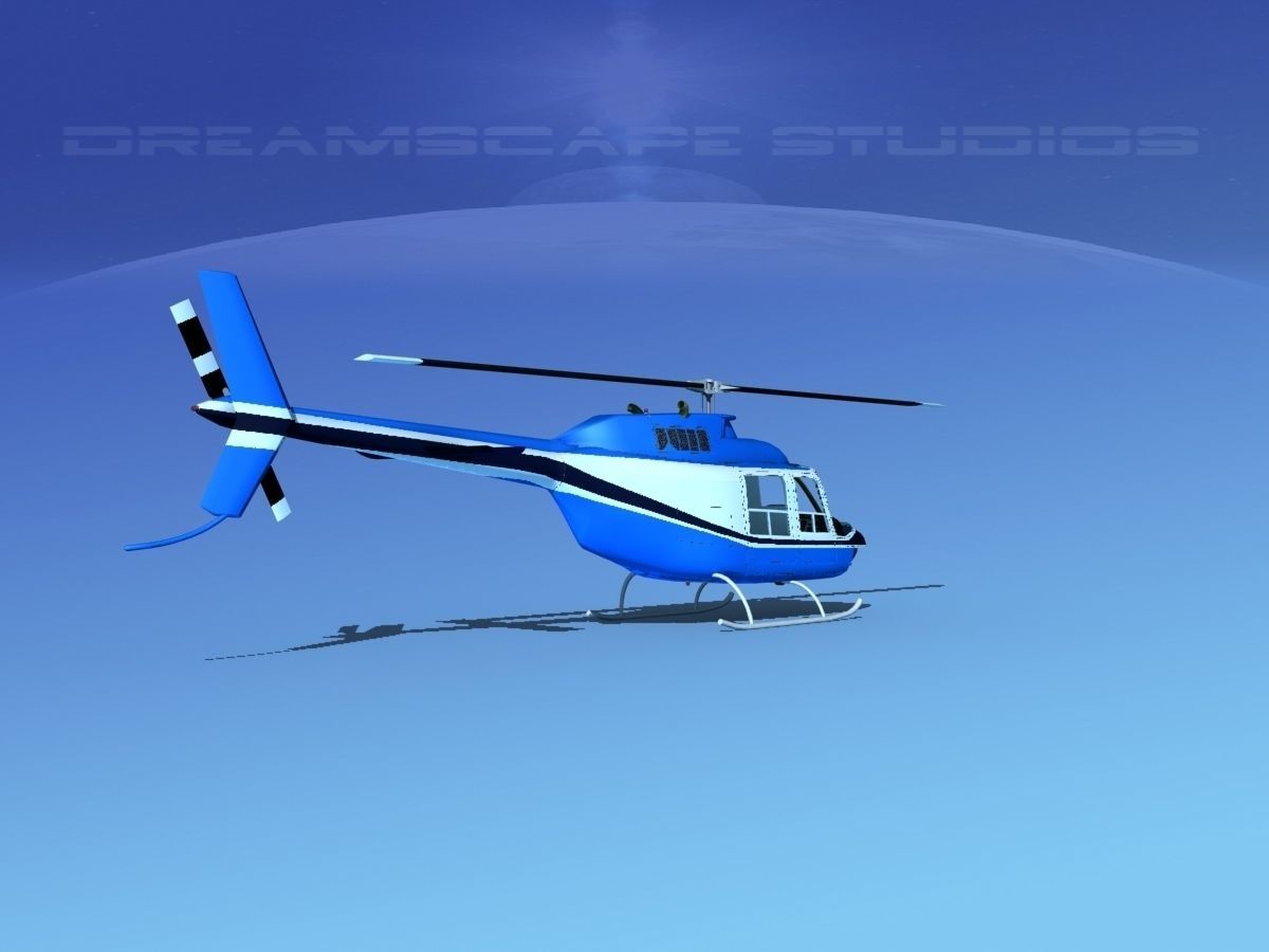 Bell 206 JetRanger V05 3D model_3