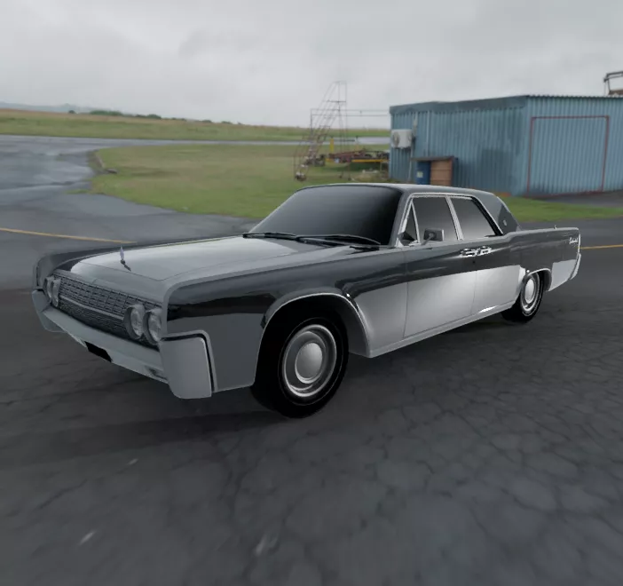Lincoln Continental Sedan 1962 - 3D Printable STL Model 3D print model