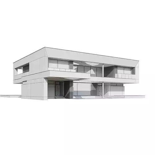 Modern house V171 3D model 7