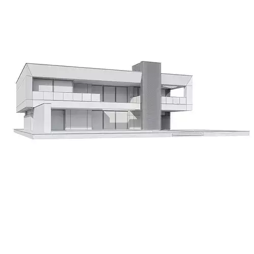 Modern house V171 3D model 5