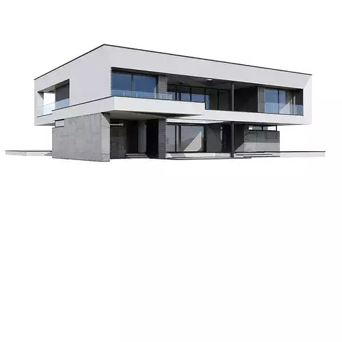 Modern house V171 3D model 3