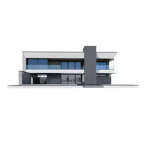 Modern house V171 3D model 4