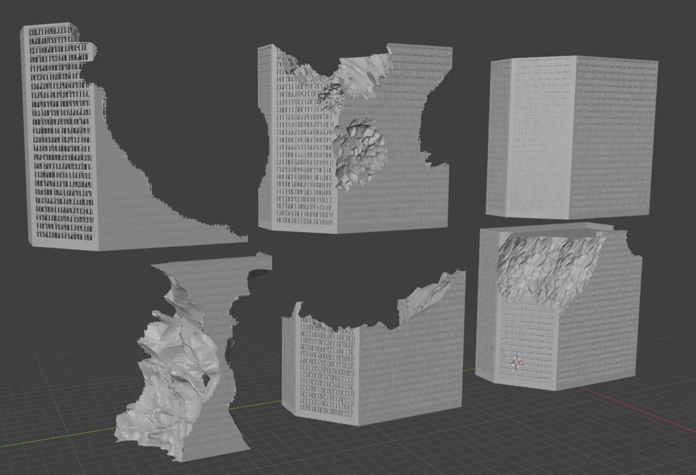 Kaiju Aftermath Series Building 7 3D print model
