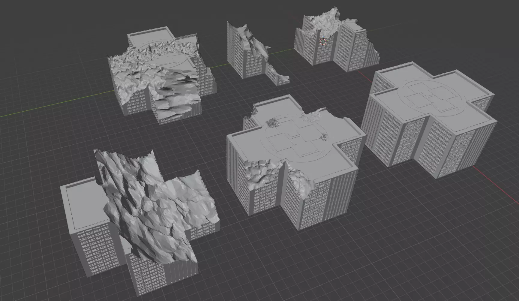 Kaiju Aftermath Series Building 9 3D print model
