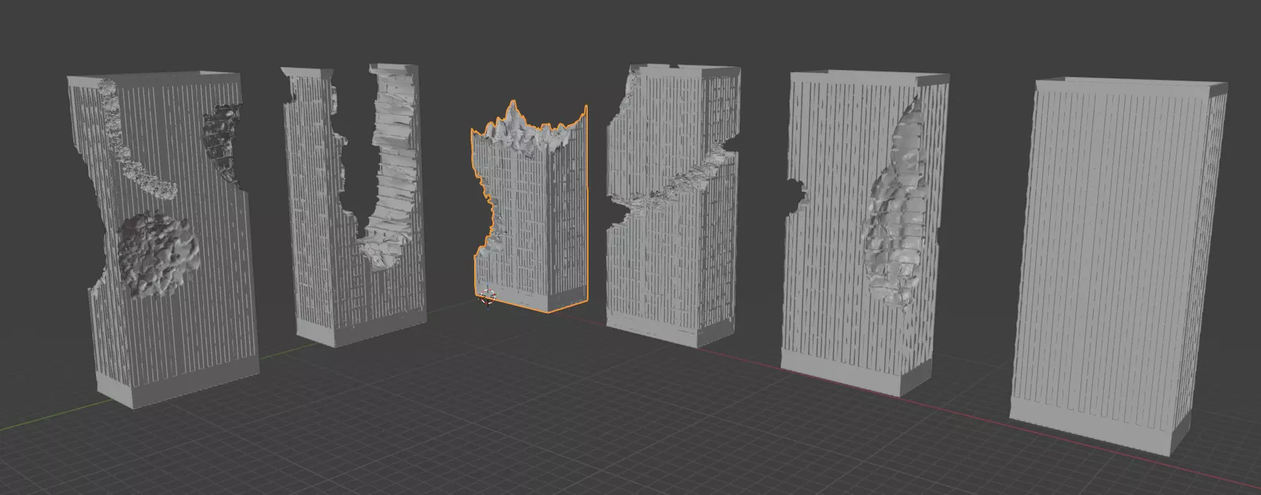 Kaiju Aftermath Series Building 10 3D print model