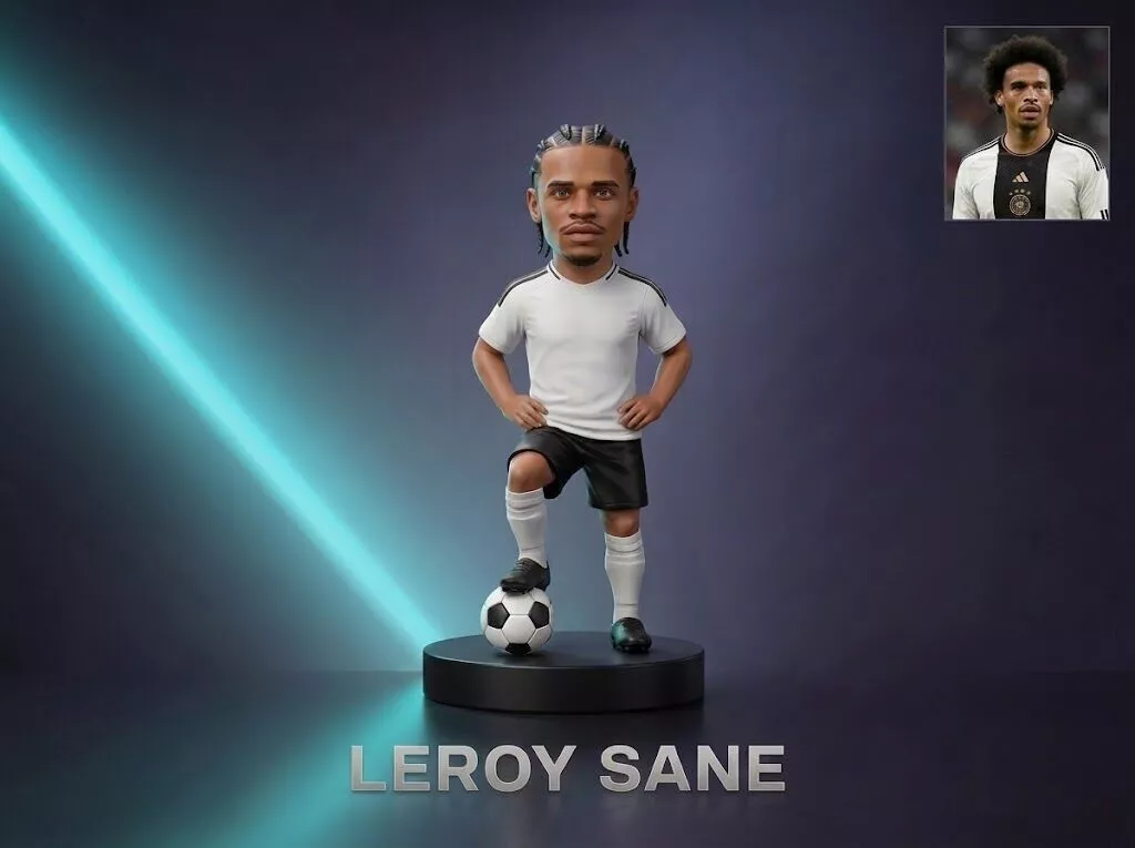 Leroy Sane Footballer Figurine 3D Print Model 3D print model