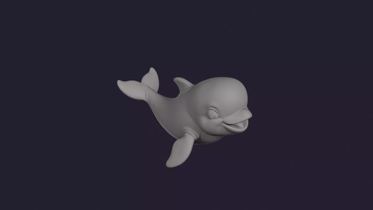 Irrawaddy Dolphin 3D print model