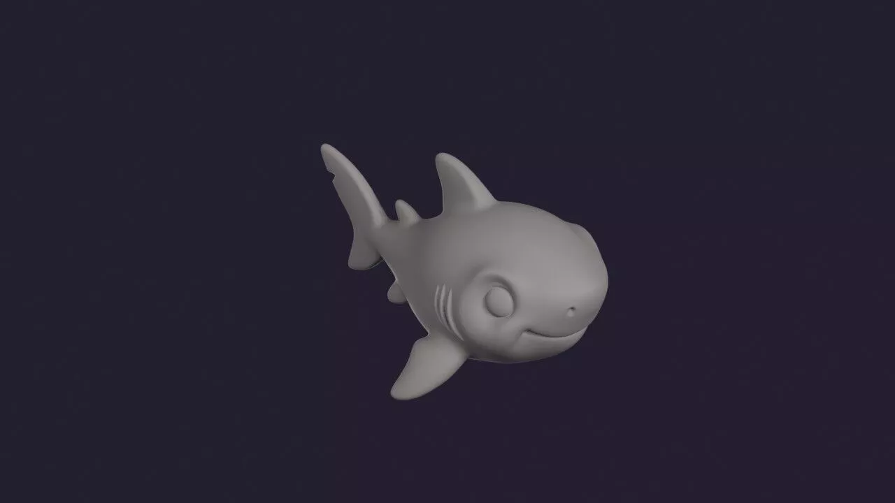 Iridescent Shark 3D print model