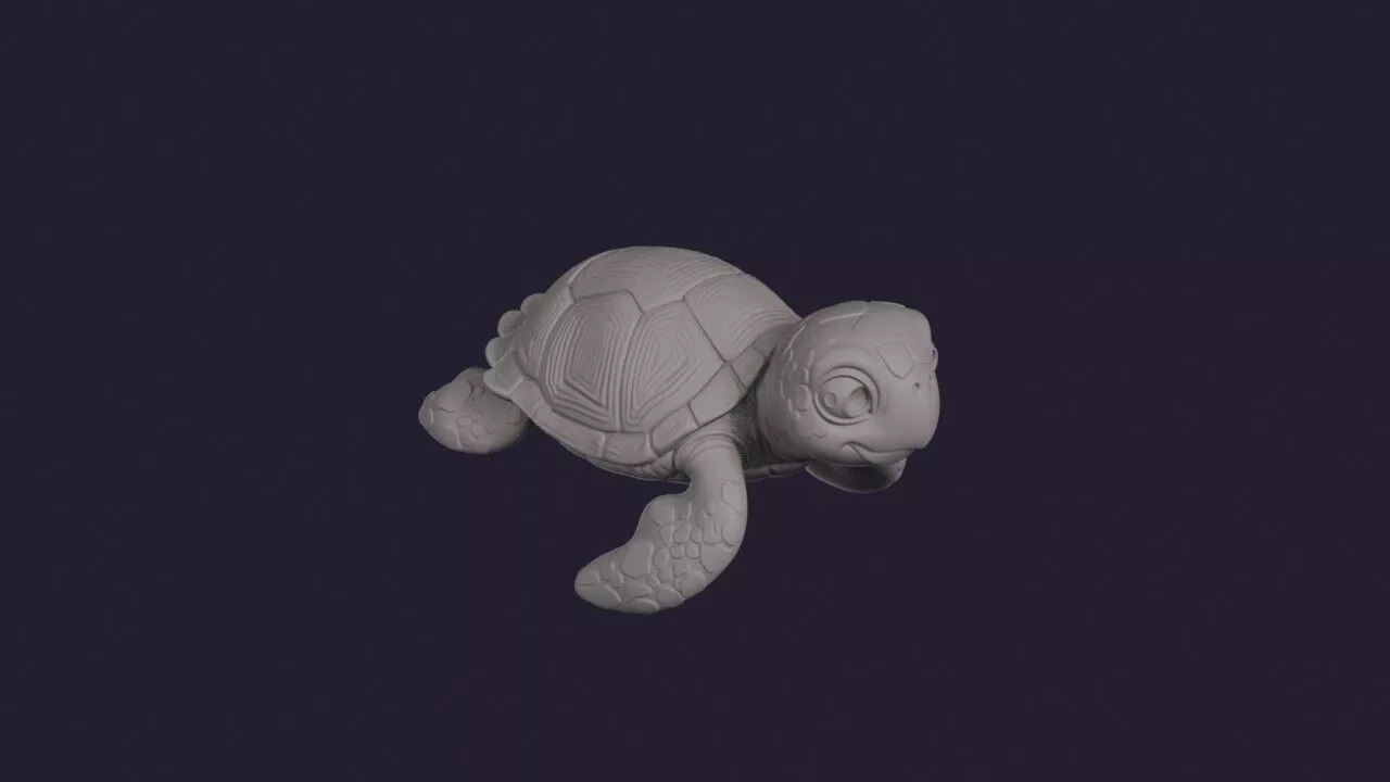 Hawksbill Sea Turtle 3D print model