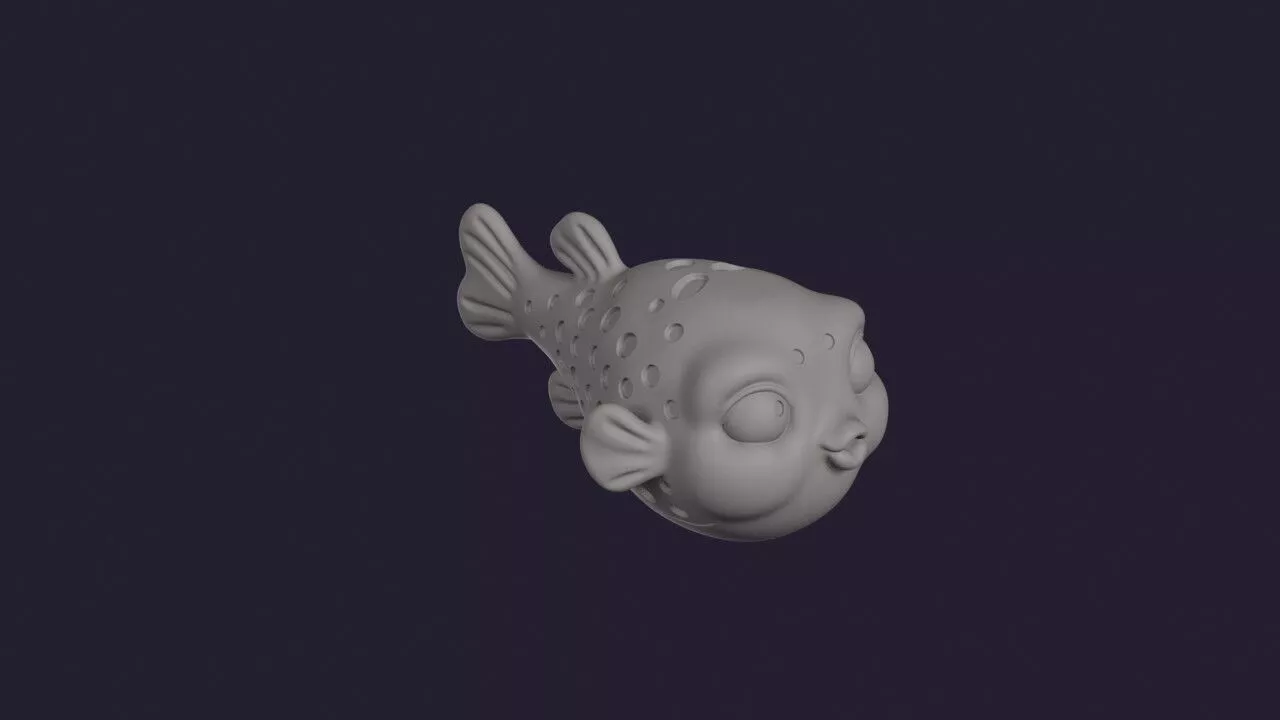 Grass Puffer 3D print model