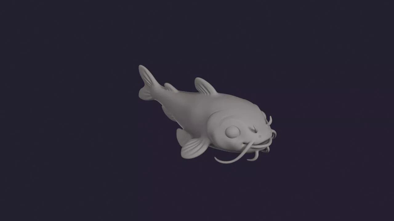 Gilded Catfish 3D print model