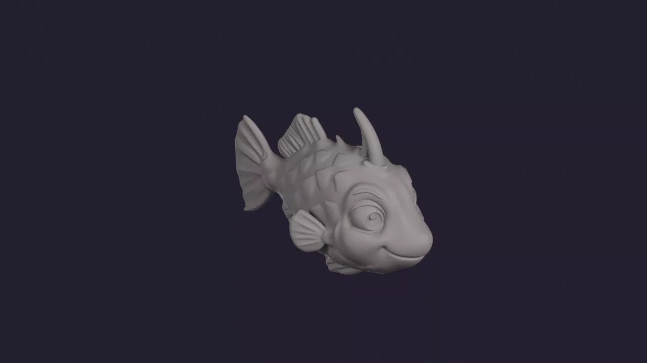 Broom Filefish 3D print model