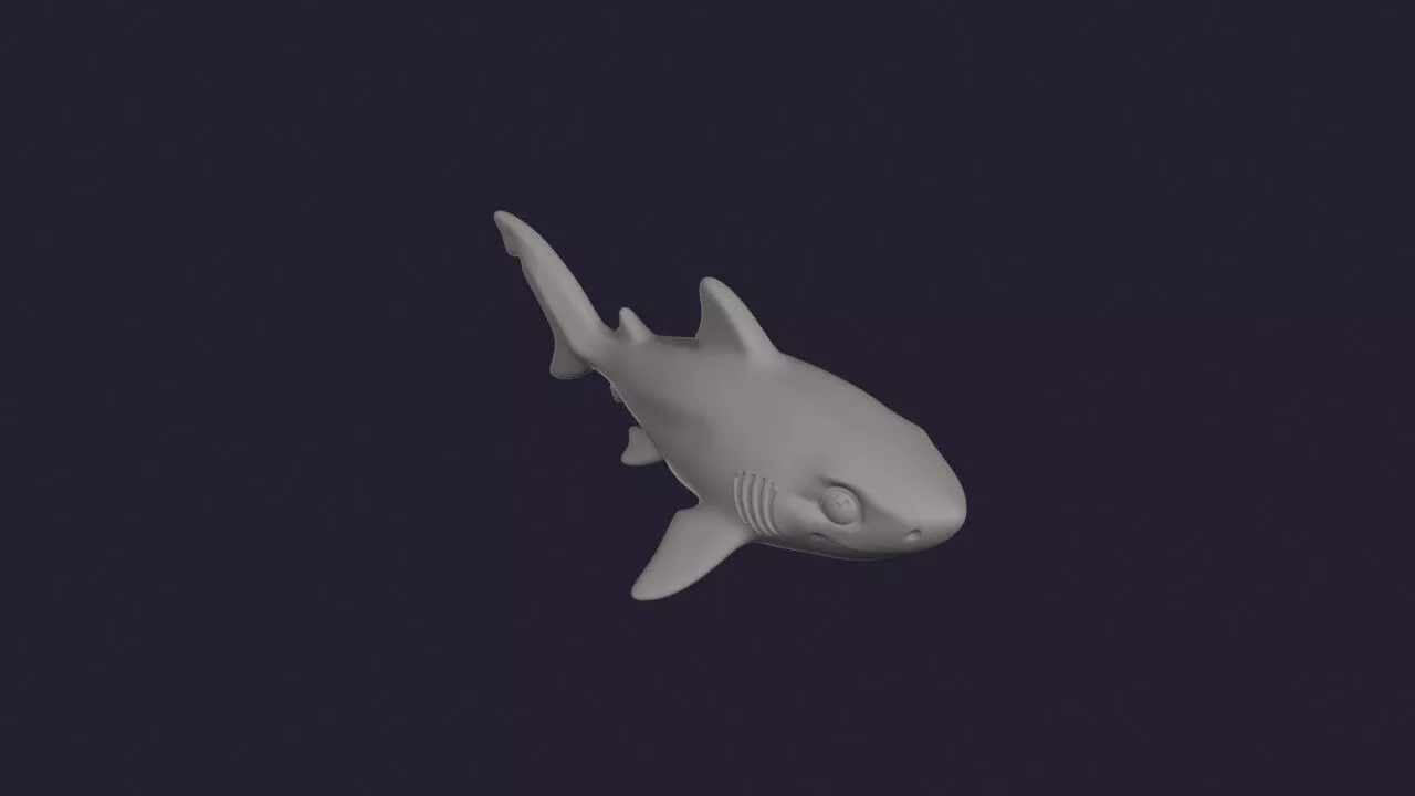 Broadnose Sevengill Shark 3D print model