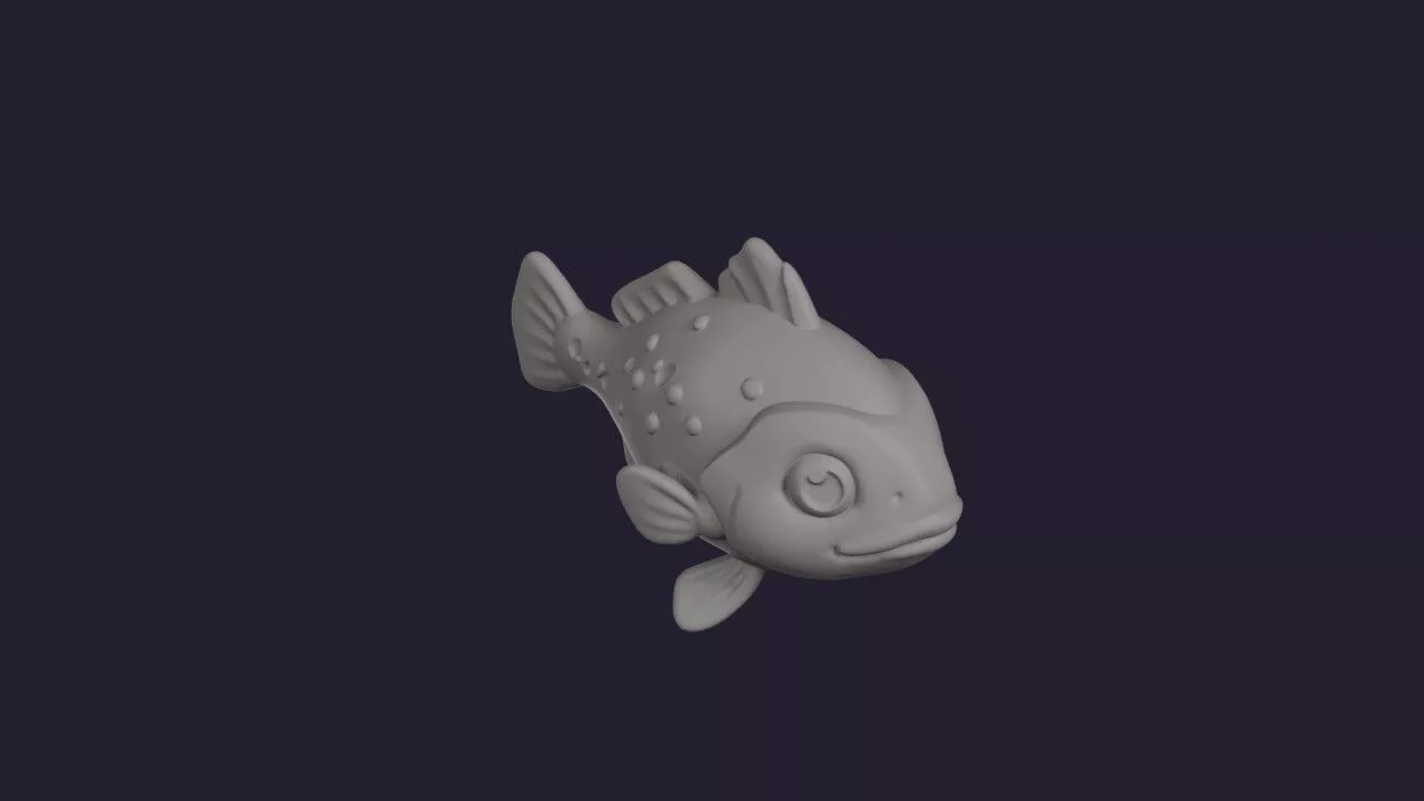 Blackspotted Croaker 3D print model