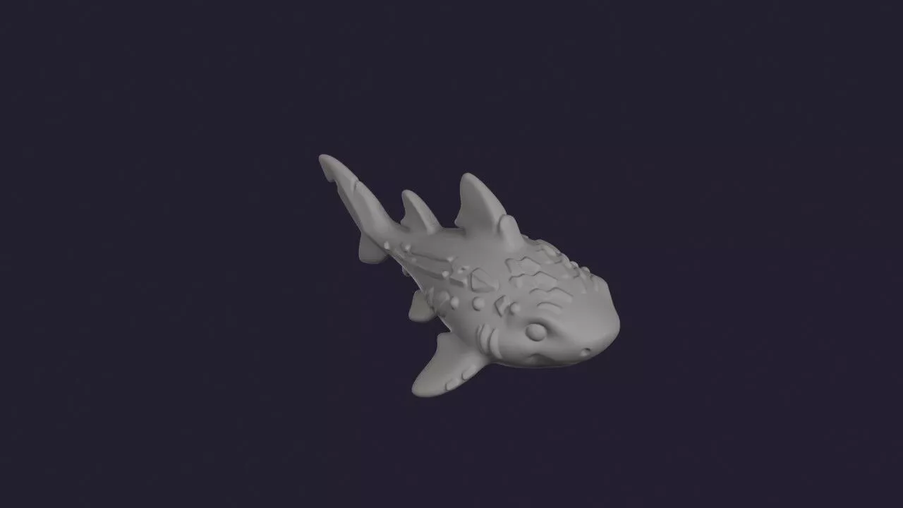 Angular Roughshark 3D print model
