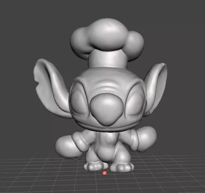 STITCH CHEF FIGURE MODEL TOY STATUE FOR KIDS 3D print model