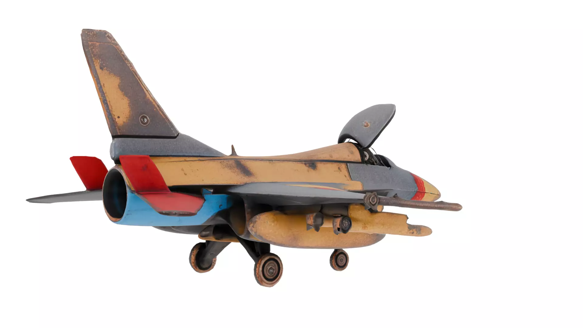 F16 Fighting Falcon Jet 3D Model 3D Printable STL 3MF 3D print model