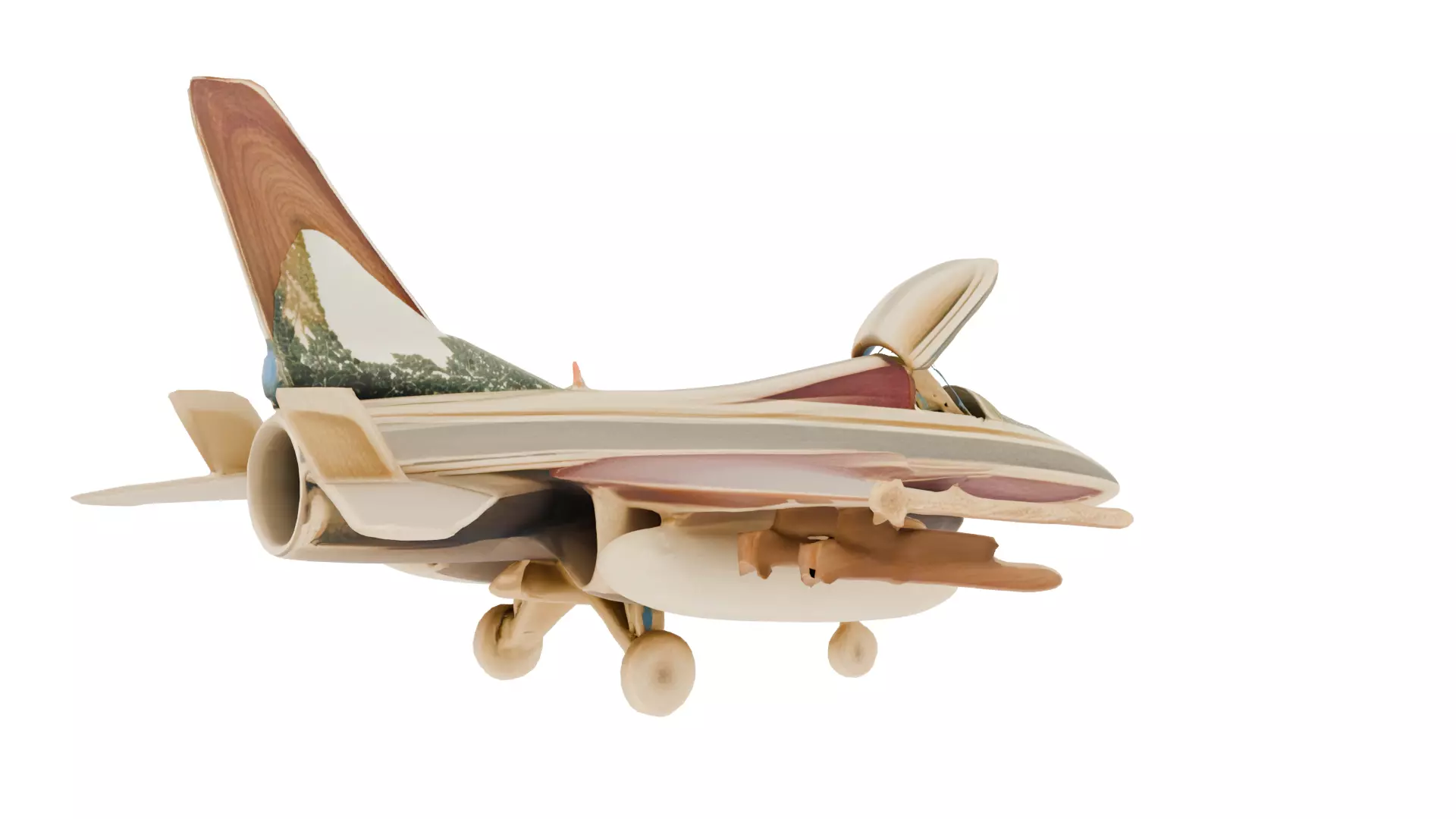 F16 Fighting Falcon Jet 3D Model 3D Printable STL 3MF 3D print model