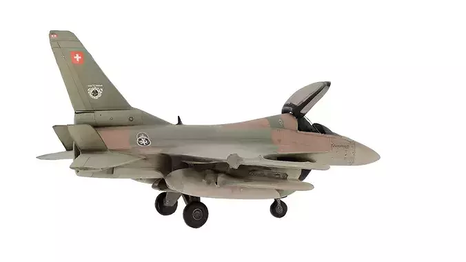F16 Fighting Falcon Jet 3D Model 3D Printable STL 3MF