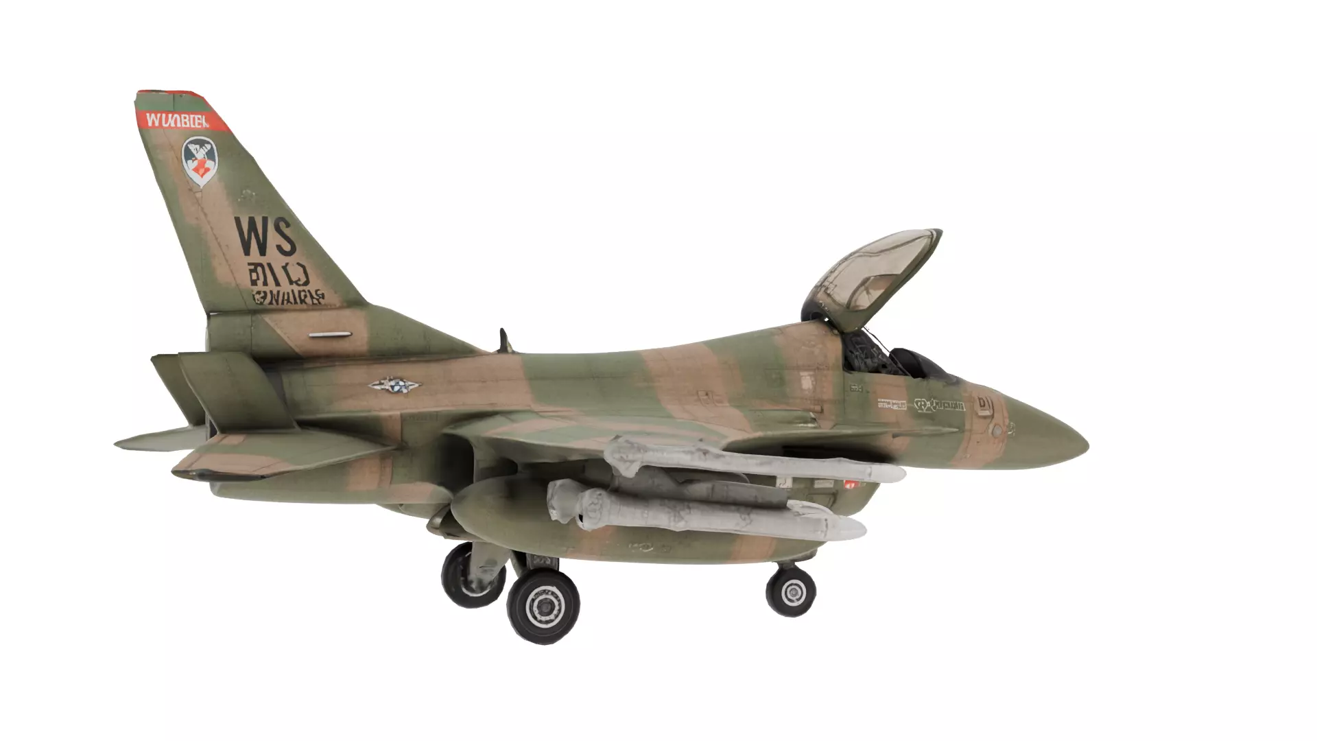 F16 Fighting Falcon Jet 3D Model 3D Printable STL 3MF 3D print model