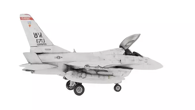 F16 Fighting Falcon Jet 3D Model 3D Printable STL 3MF