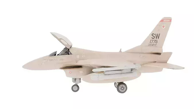 F16 Fighting Falcon Jet 3D Model 3D Printable STL 3MF