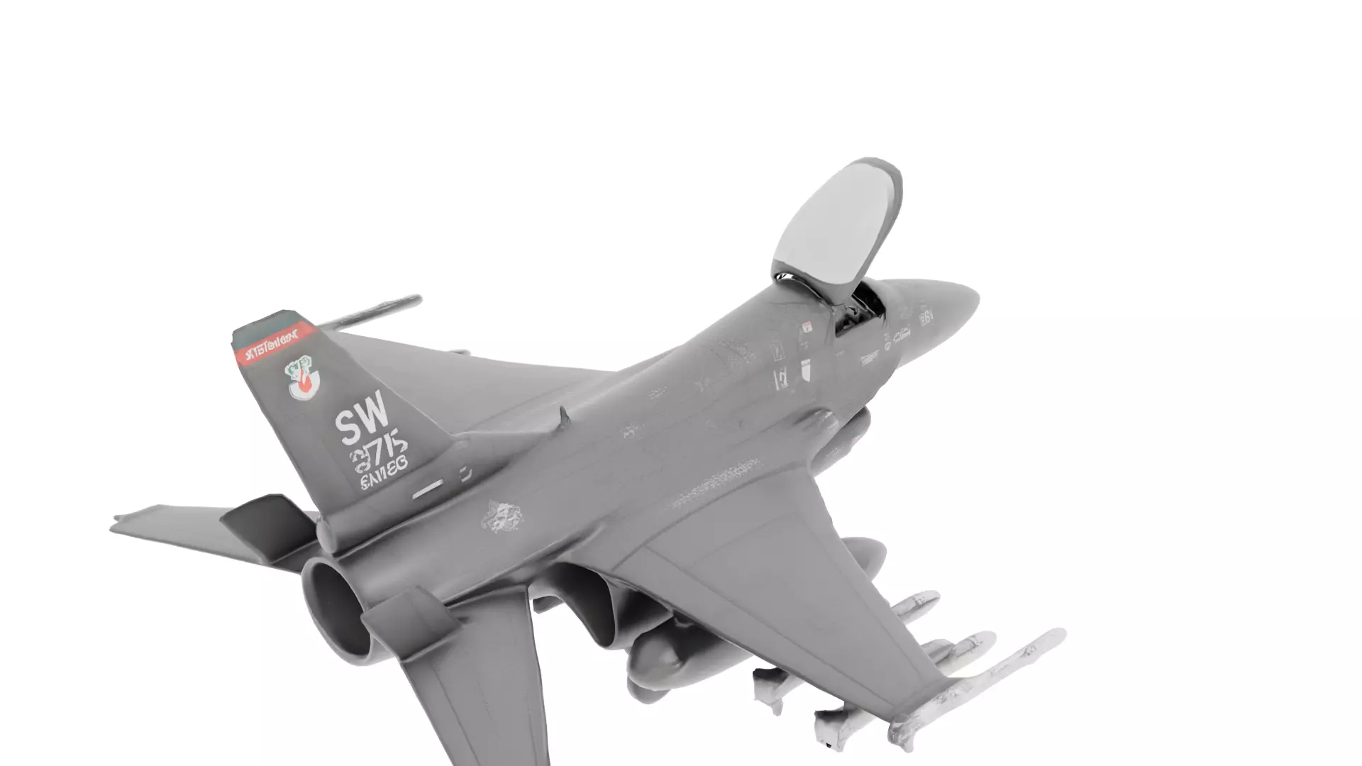F16 Fighting Falcon Jet 3D Model 3D Printable STL 3MF 3D print model