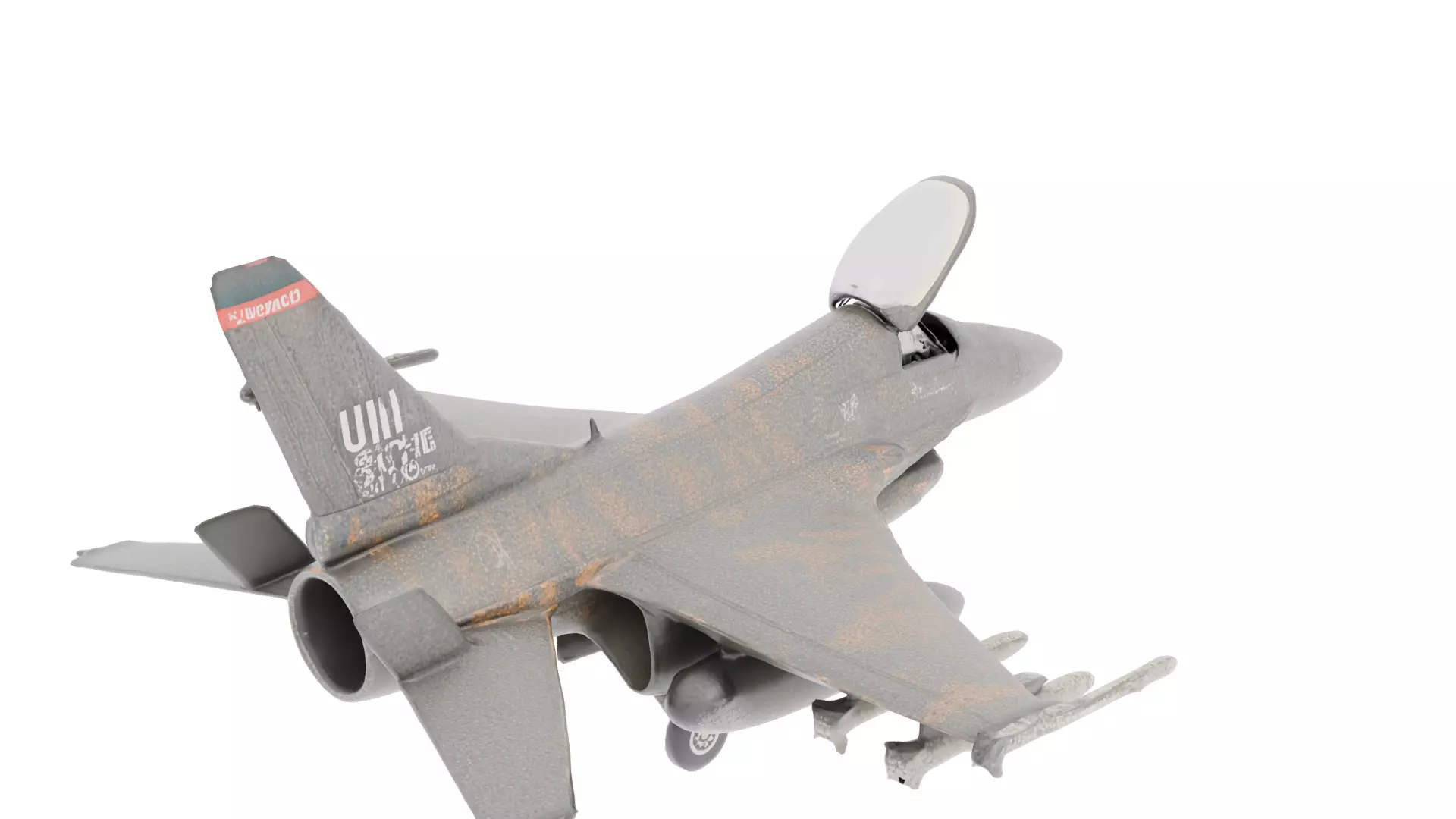 F16 Fighting Falcon Jet 3D Model 3D Printable STL 3MF 3D print model