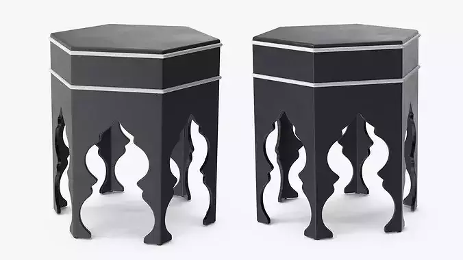 Modern Arabic Table 3D model