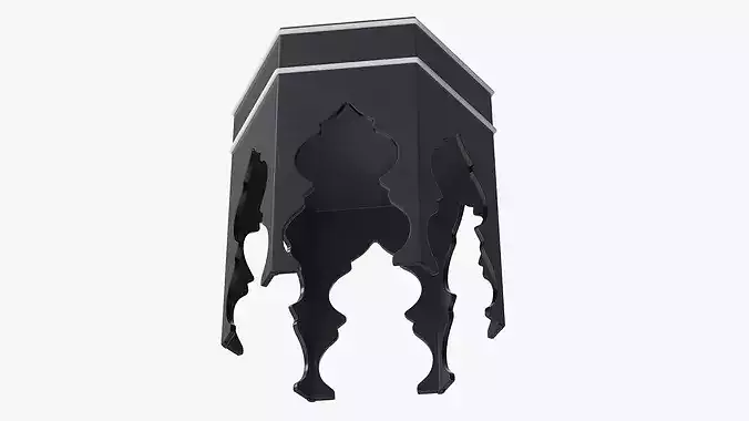 Modern Arabic Table 3D model 5
