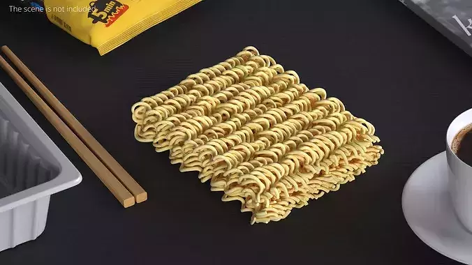 Instant Noodles 3D model 2