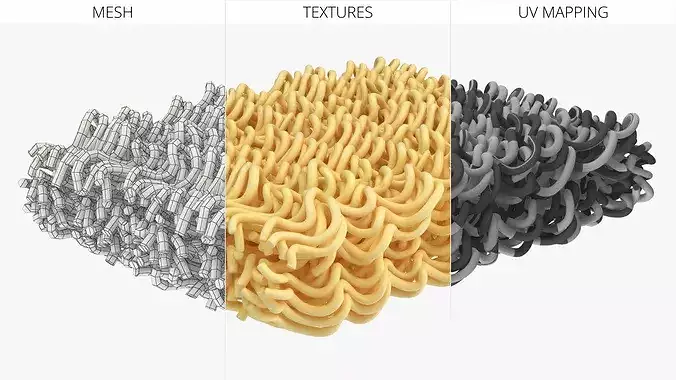 Instant Noodles 3D model 6