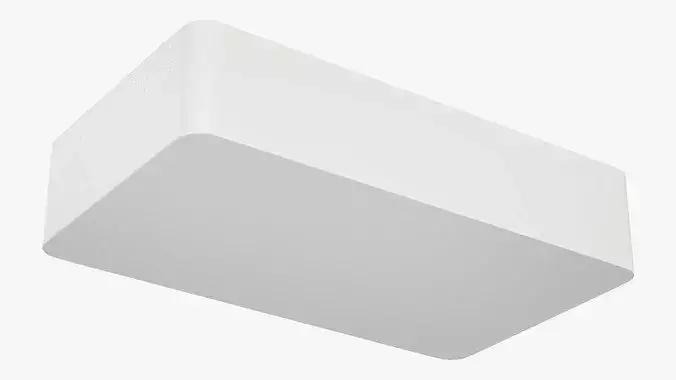 Fresh White Sturgeon in Storage Tray with Ice 3D model 6