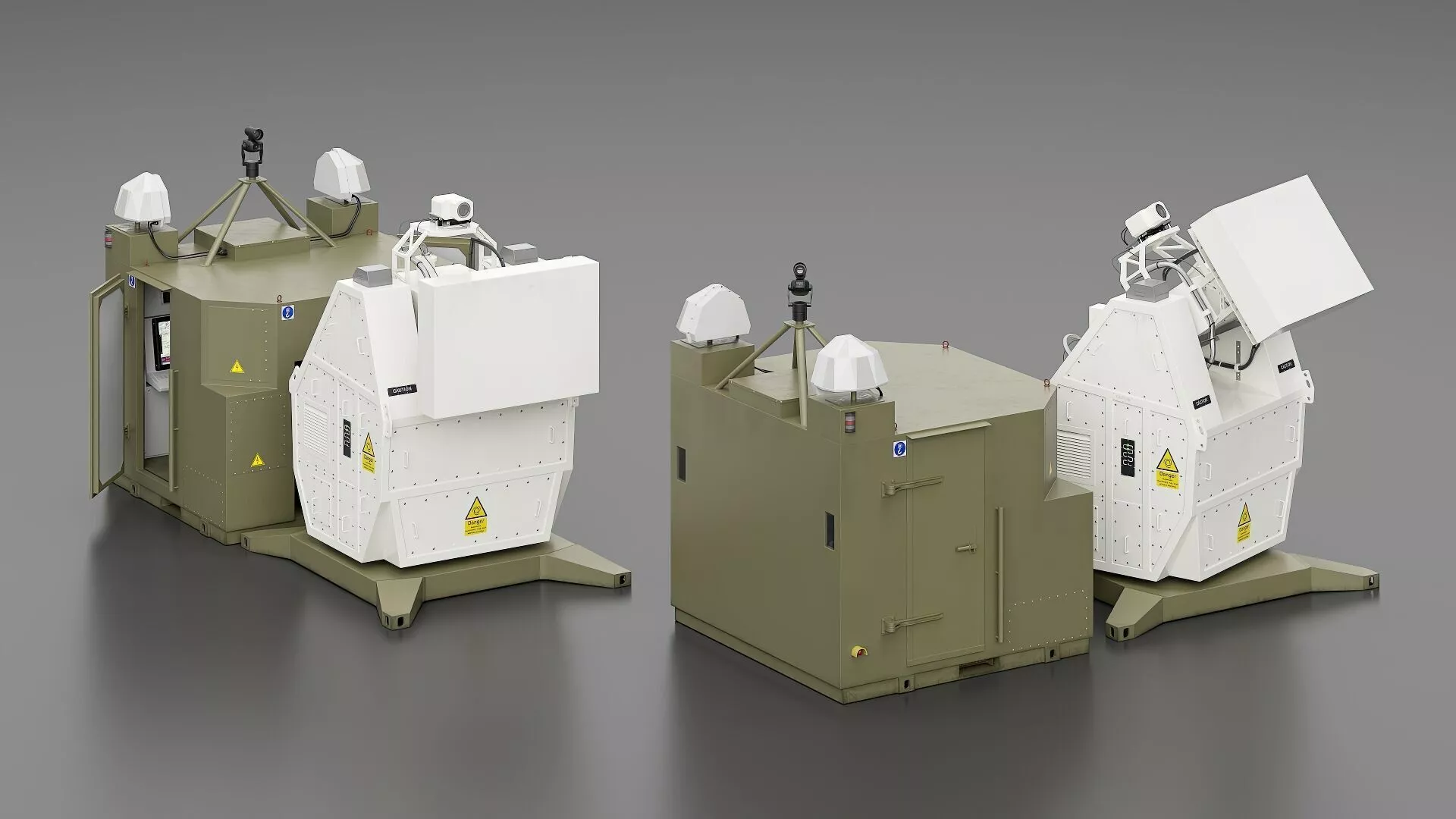 Rapid Defense Laser Platform Rigged for Cinema 4D 3D model