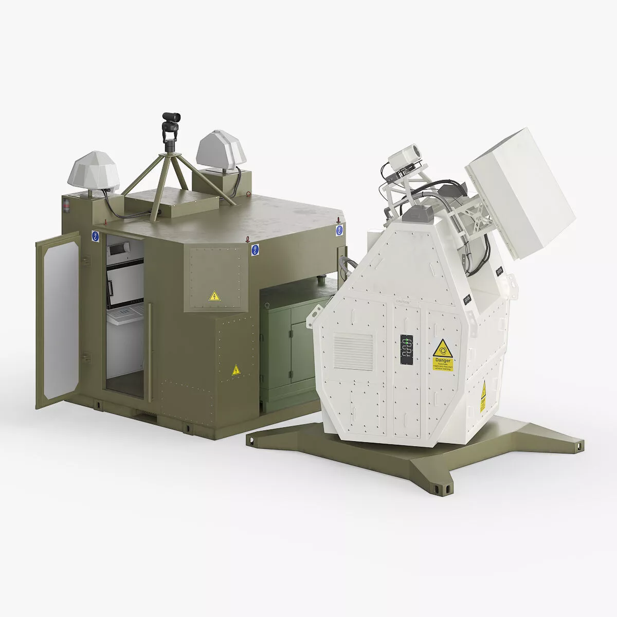 Rapid Defense Laser Platform Rigged for Maya 3D model