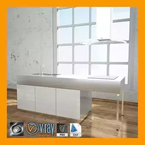 Sink With Hob Installation And Hood