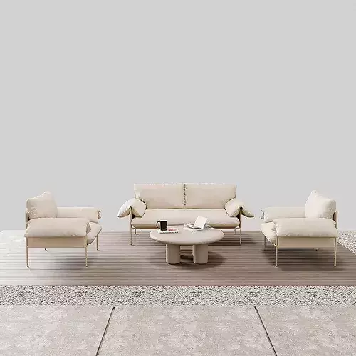 Alva Outdoor Sofa Set 3D model 4