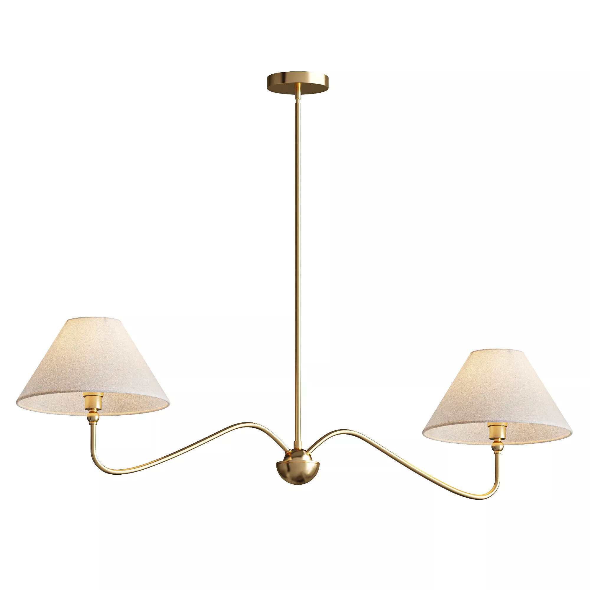 Amazon VANZARLA Gold Linear Chandelier 3D model