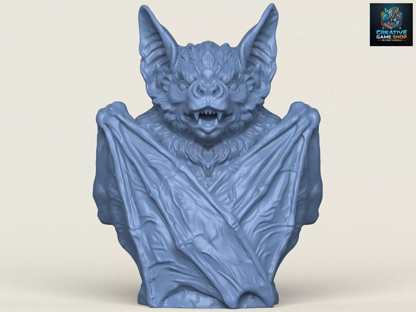 Wild Bat Sculpture 3D print model